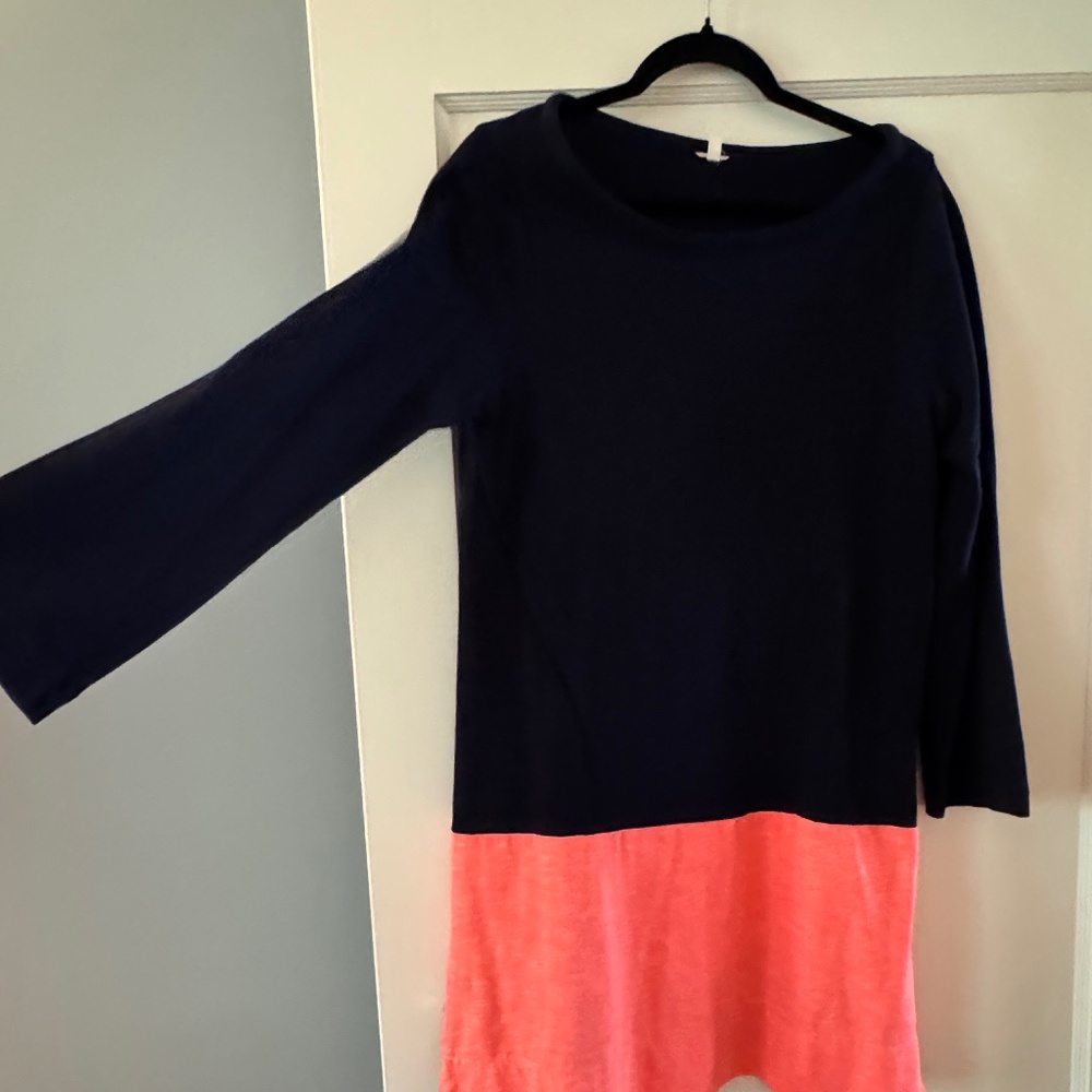 Navy/Orange J.Crew Dress